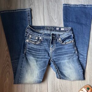Miss Me Flare Jeans in Blue